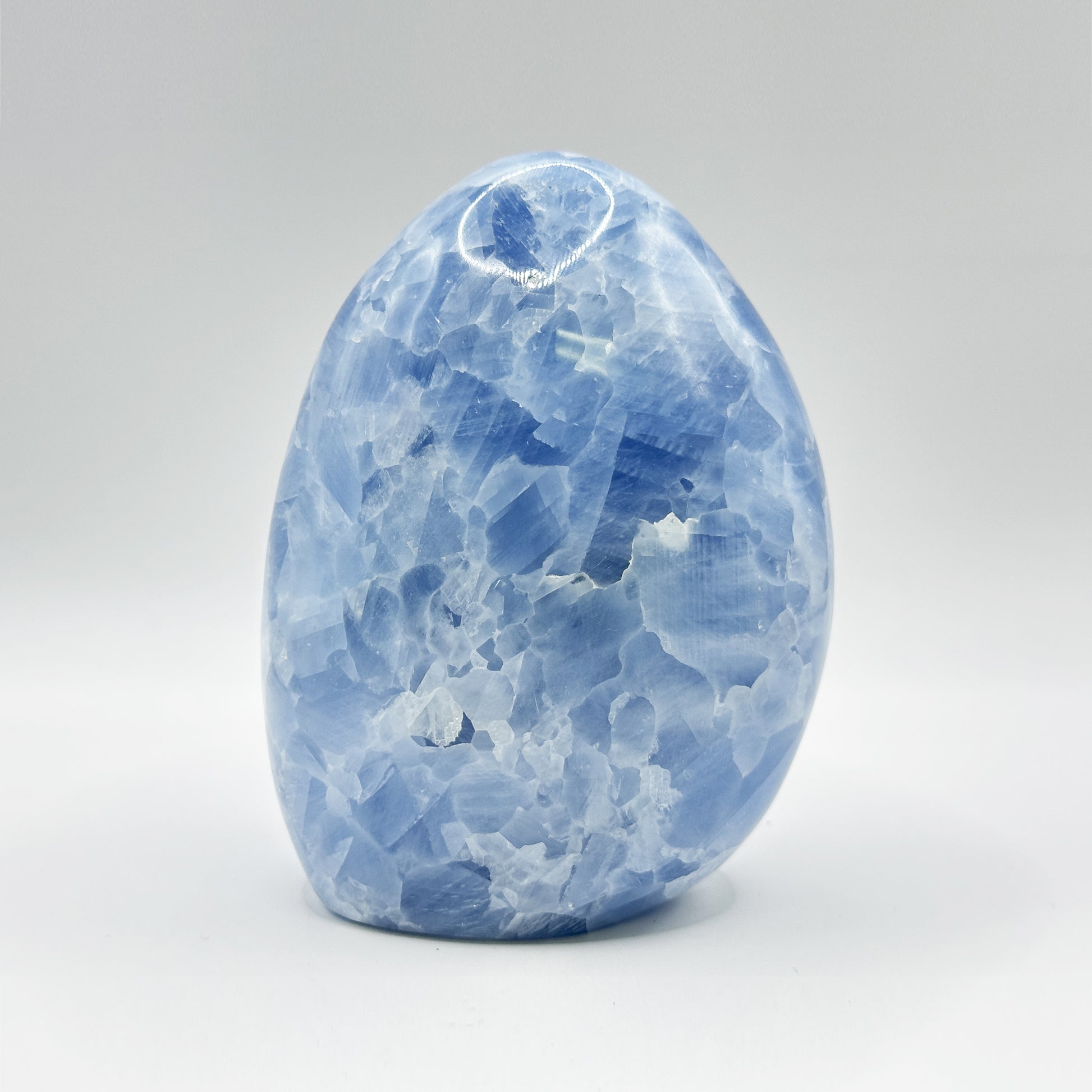 Natural Self-Standing Polished Blue Celestite Freeform - Gem Avenue