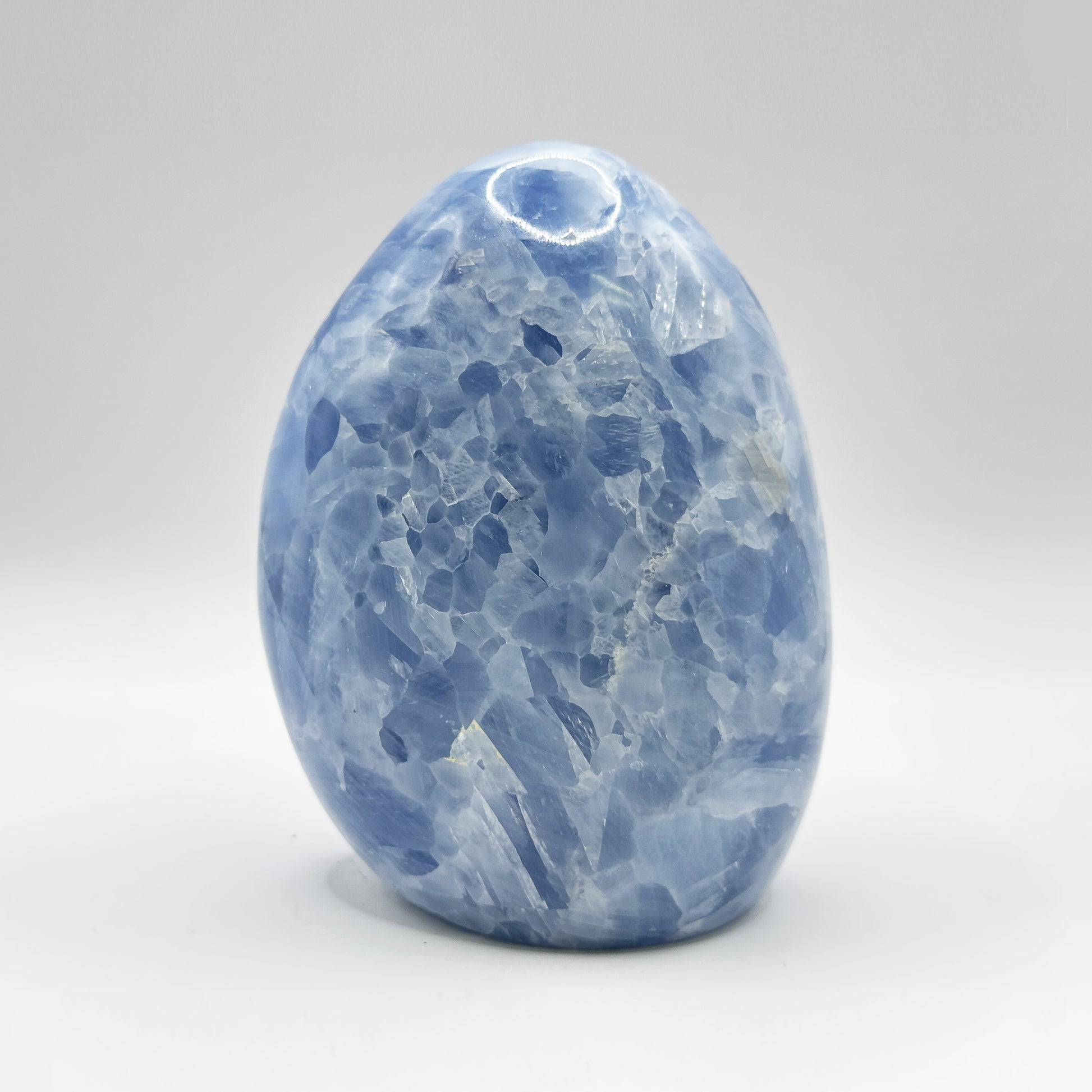 Natural Self-Standing Polished Blue Celestite Freeform - Gem Avenue
