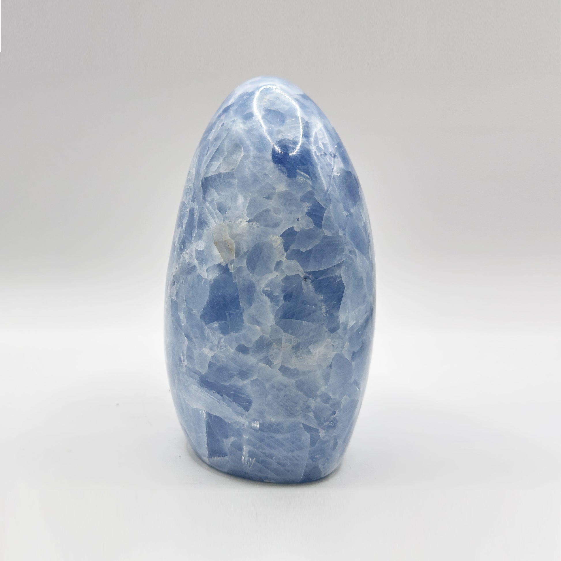 Natural Self-Standing Polished Blue Celestite Freeform - Gem Avenue