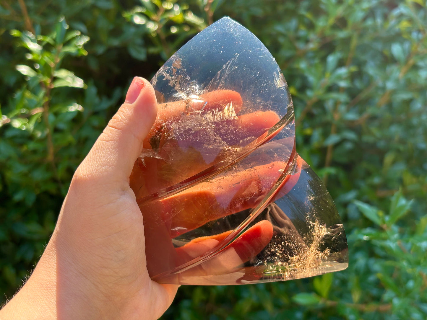 Natural Smoky Quartz Freeform Self-Standing Crystal from Brazil Healing Stone, Polished Quartz Mineral, Energy Cleansing & Home Decor Display - RPS484