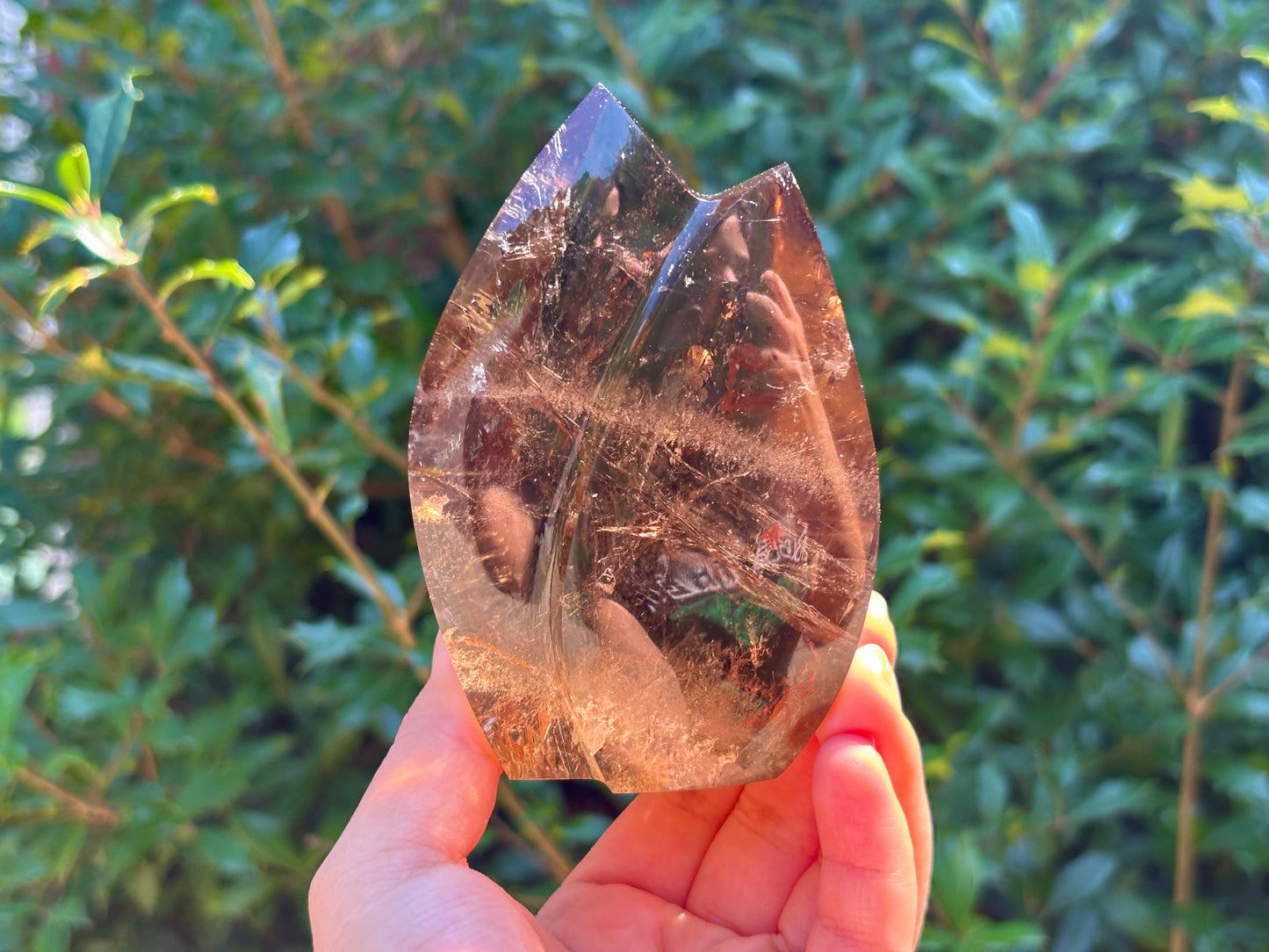 Smoky Quartz Freeform Crystal from Brazil – Natural Polished Self-Standing Smokey Quartz, Healing Stone, Decorative Mineral, Unique Collectible Crystal Display - RPS494