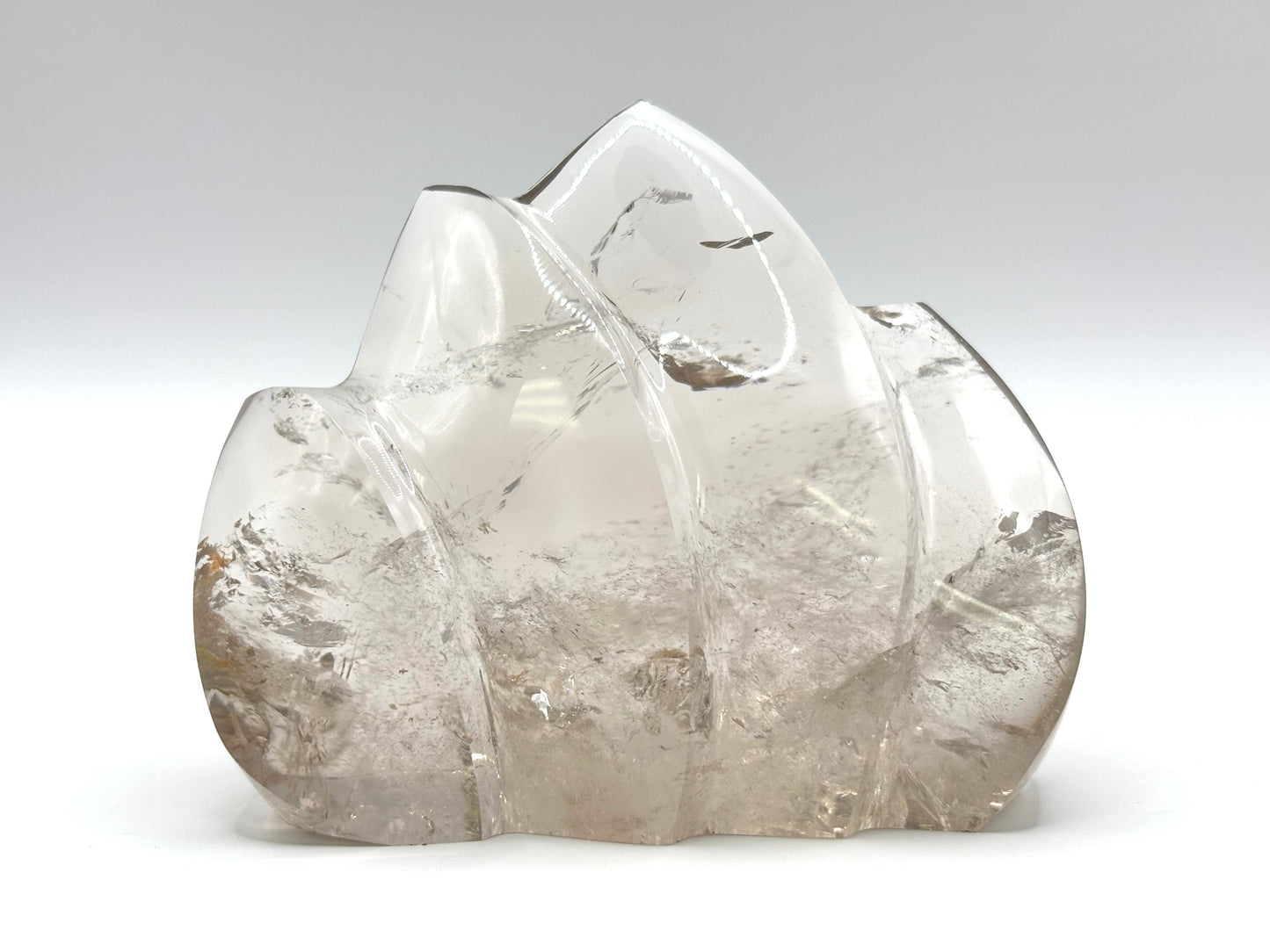 Natural Smoky Quartz Freeform Crystal from Brazil Polished Self-Standing Smokey Quartz, Healing Crystal for Energy Balance, Decorative Mineral & Unique Display Stone - RPS495