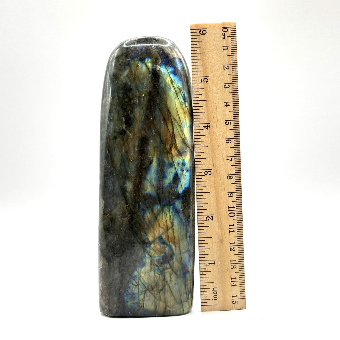Natural Polished Labradorite Freeform Crystal - Gem Avenue Retail