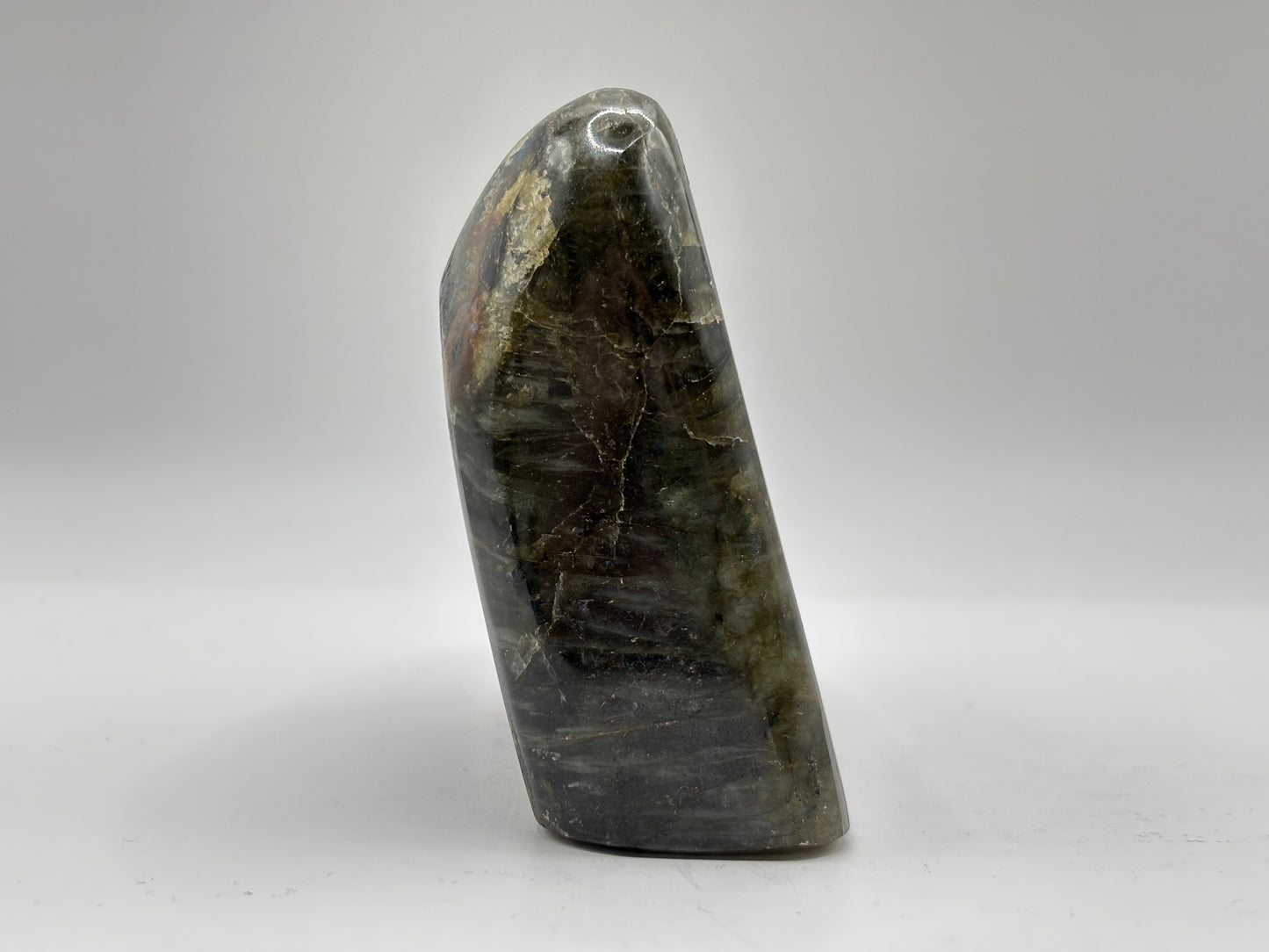 Natural Polished Labradorite Freeform Crystal with Vibrant Blue and Gold Flash Healing Stone for Meditation, Focus, and Home Decor Display - RPS505