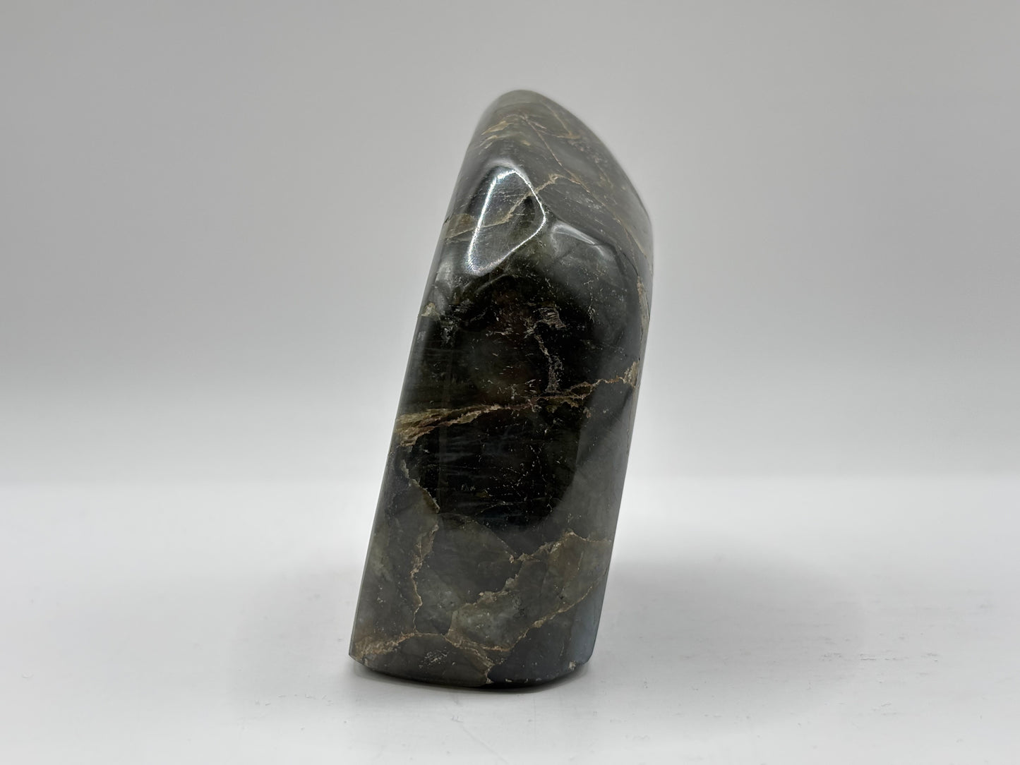 Natural Polished Labradorite Freeform Crystal with Vibrant Blue and Gold Flash Healing Stone for Meditation, Focus, and Home Decor Display - RPS505