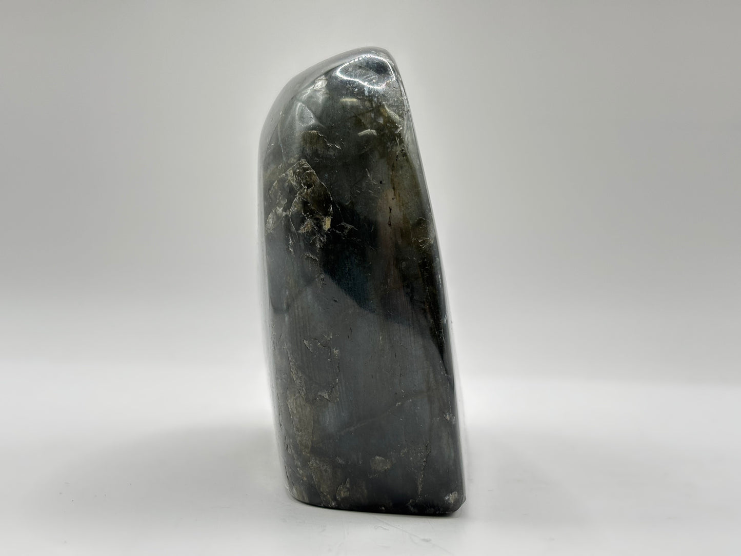 Polished Labradorite Display Stone Natural Gemstone with Stunning Blue Flash for Energy Healing, and Modern Home Decoration - RPS507