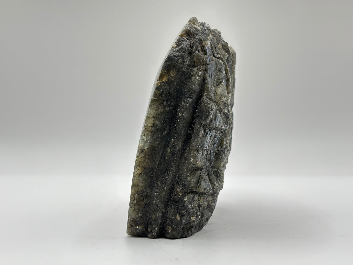 Natural Polished Labradorite Freeform Crystal with Blue & Gold Flash for Healing, Meditation, and Home Decor - RPS512