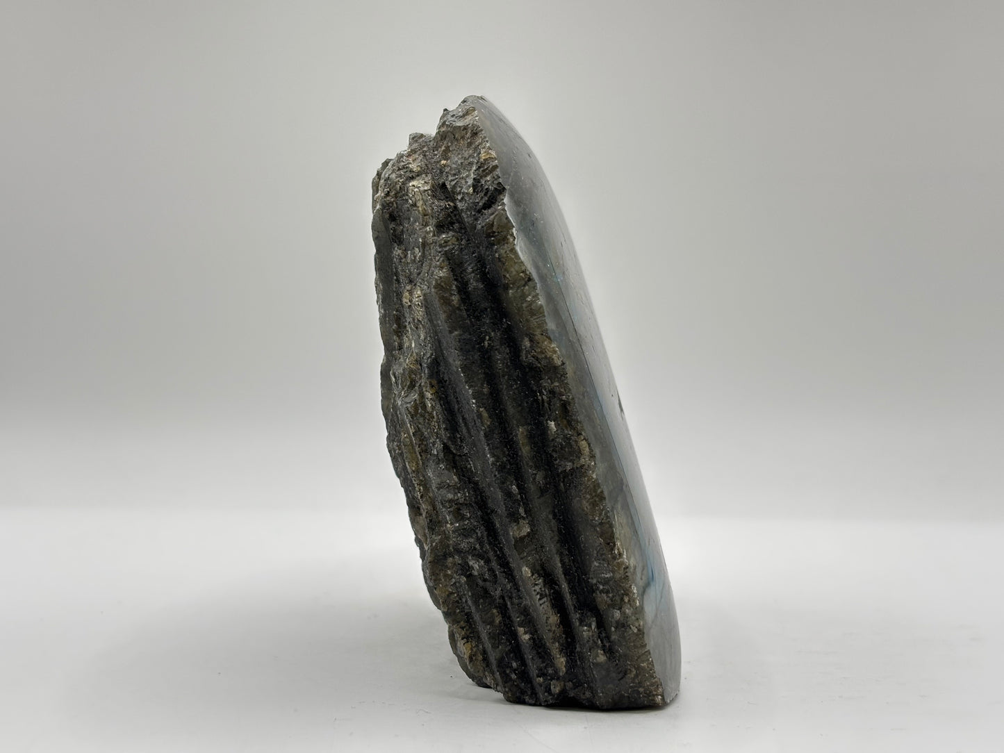 Natural Polished Labradorite Freeform Crystal with Blue & Gold Flash for Healing, Meditation, and Home Decor - RPS512