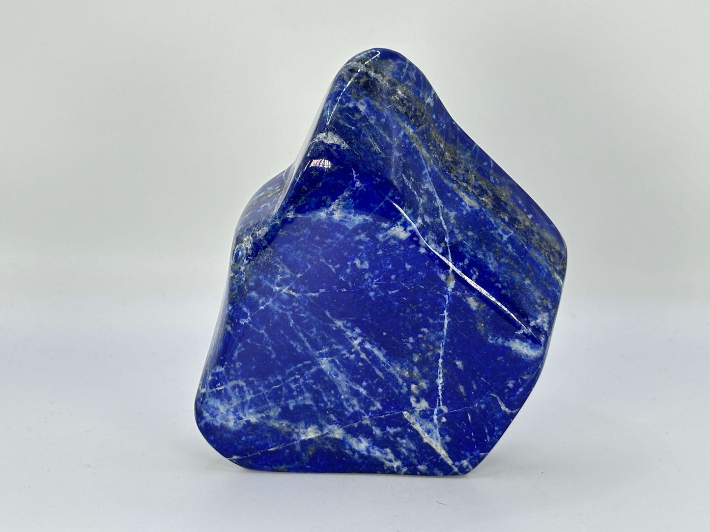 Polished Natural Lapis Lazuli Freeform Blue Crystal Stone Decorative Standing - RPS530