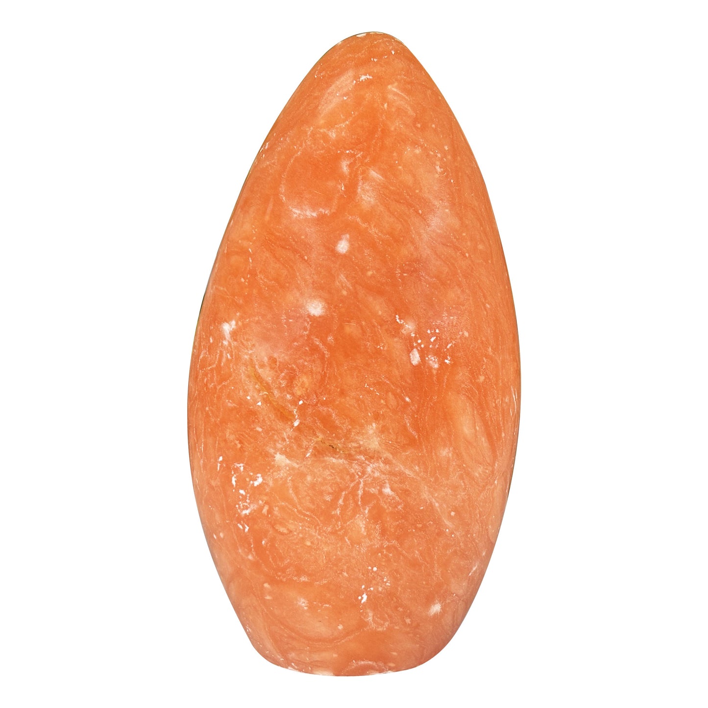 Orange Calcite Freeform Polished Crystal from Madagascar Natural Decorative Stone