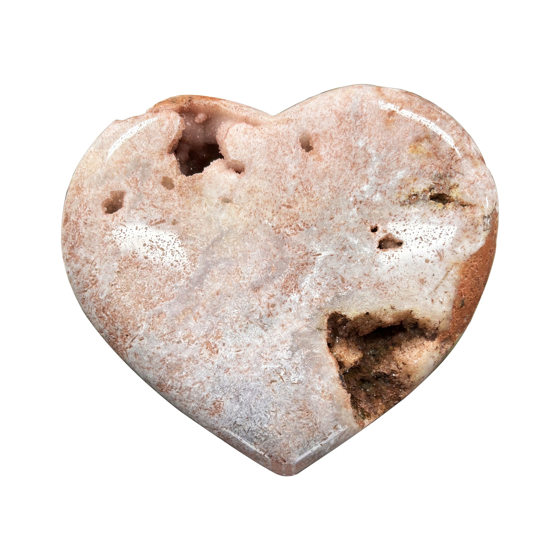 Pink Amethyst Heart Shaped Crystal - Gem Avenue