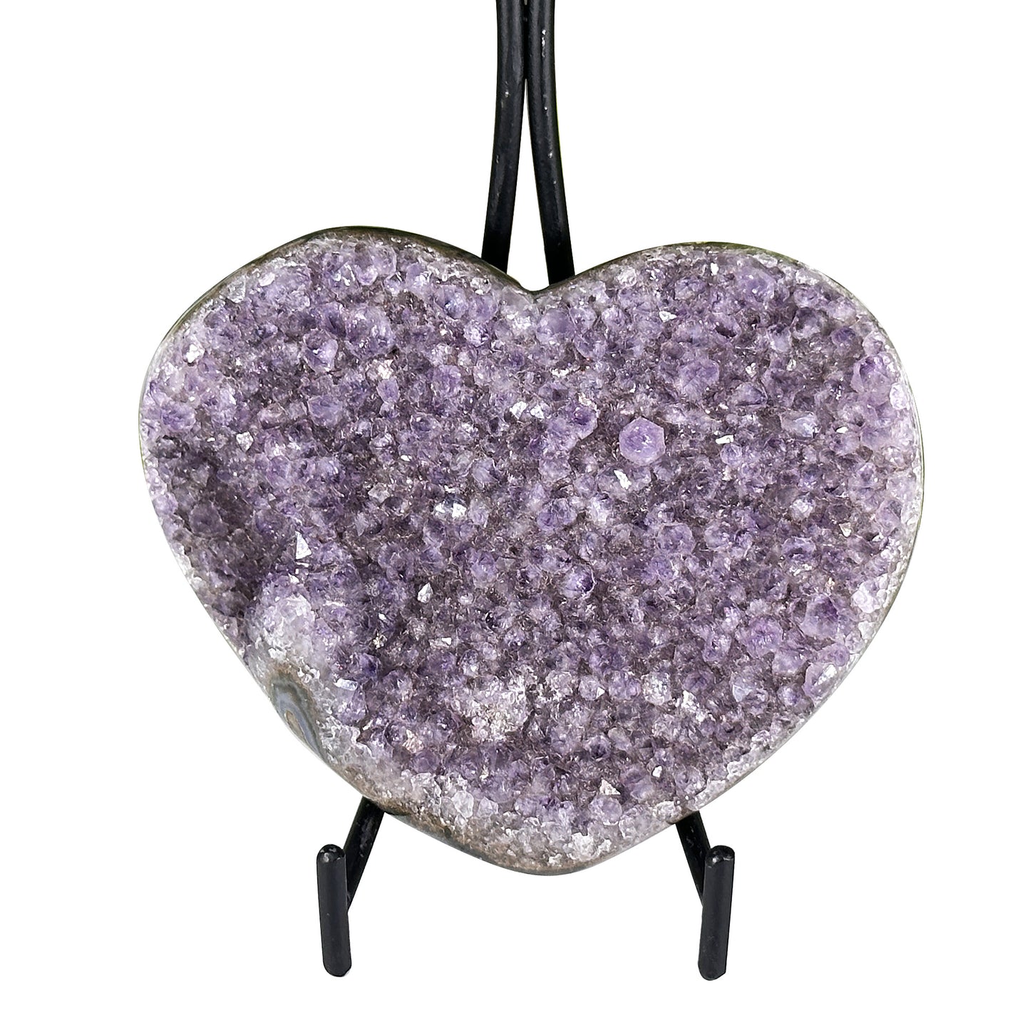 Natural Amethyst Crystal Heart - Gem Avenue