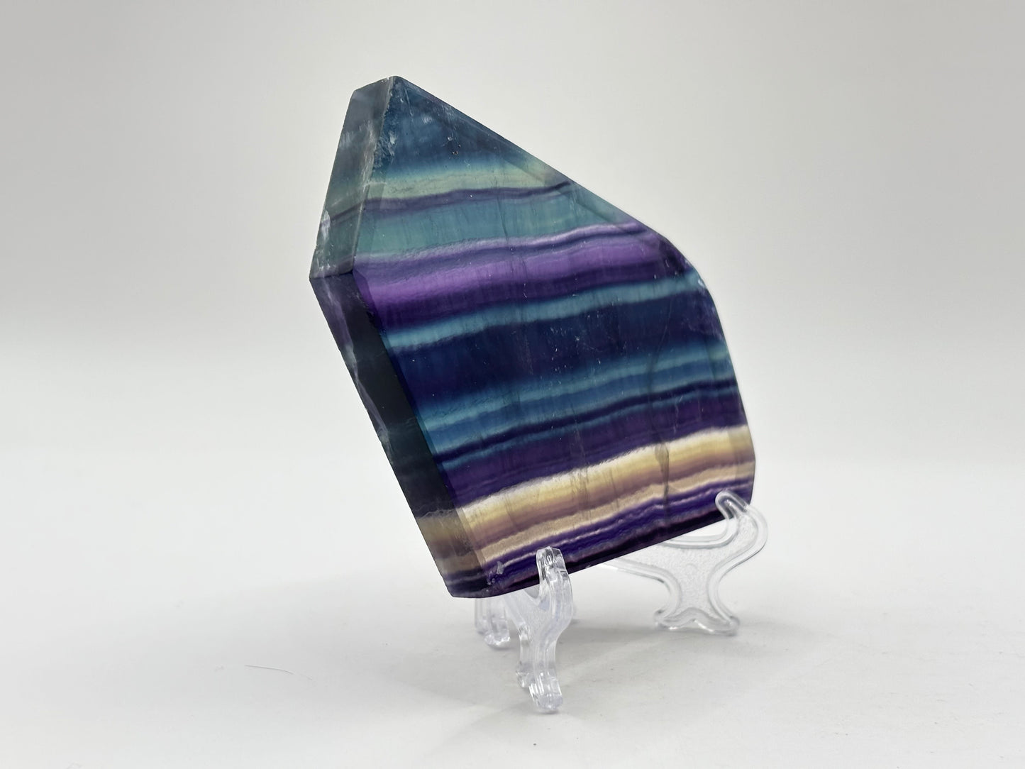 Natural Rainbow Fluorite Healing Stone Crystal Slab for Meditation, Energy, and Home Decor - RSL072