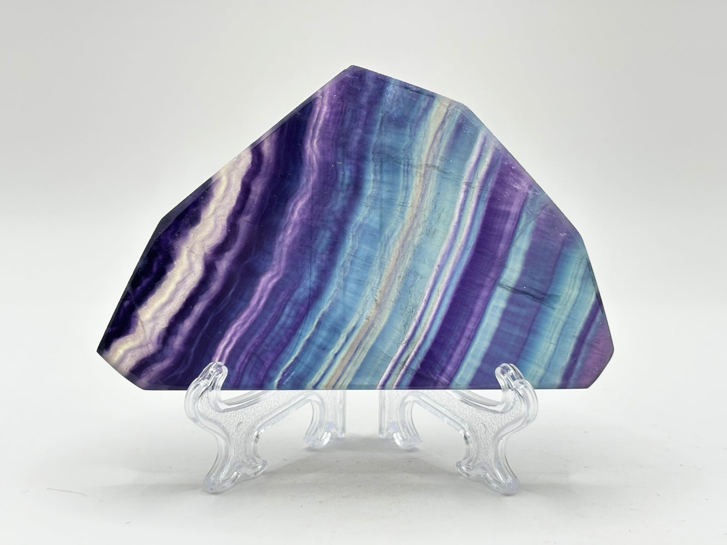 Natural Rainbow Fluorite Crystal Slab Polished Gemstone for Energy, Meditation, Focus & Home Decor – RSL073