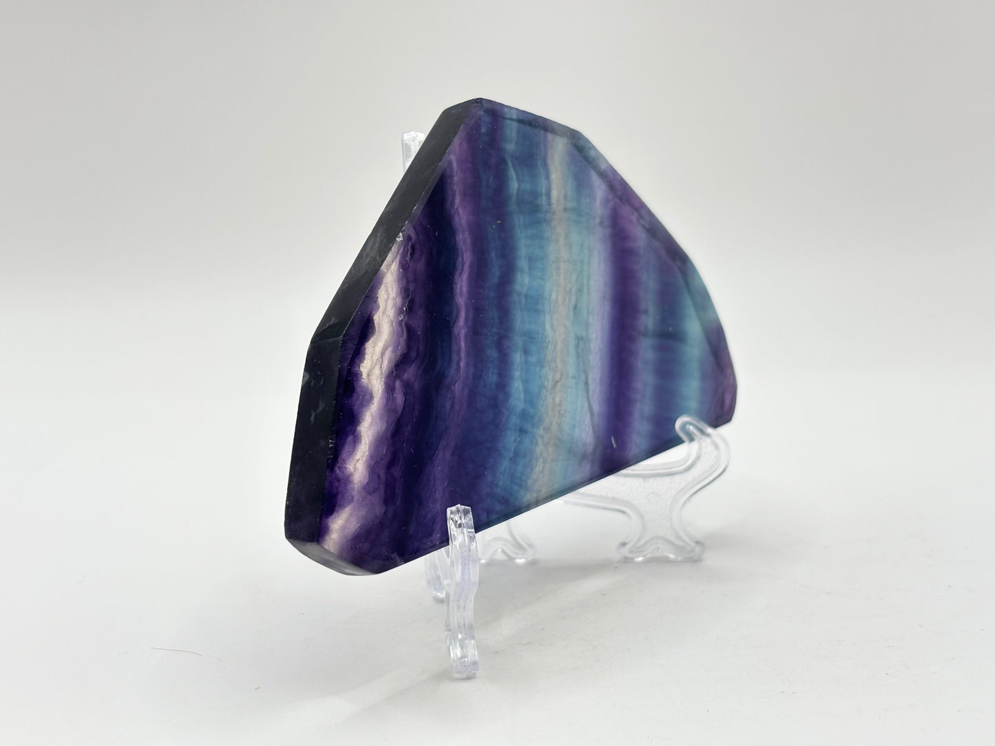 Natural Rainbow Fluorite Crystal Slab Polished Gemstone for Energy, Meditation, Focus & Home Decor – RSL073