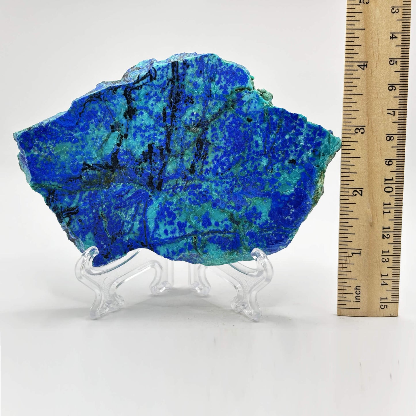 Natural Azurite Malachite Crystal Slab - Gem Avenue Retail
