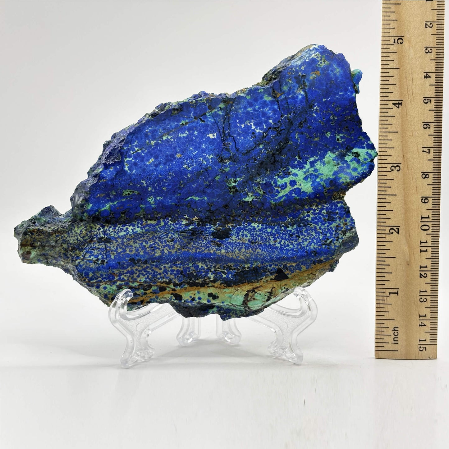 Natural Azurite Malachite Crystal Slab - Gem Avenue Retail