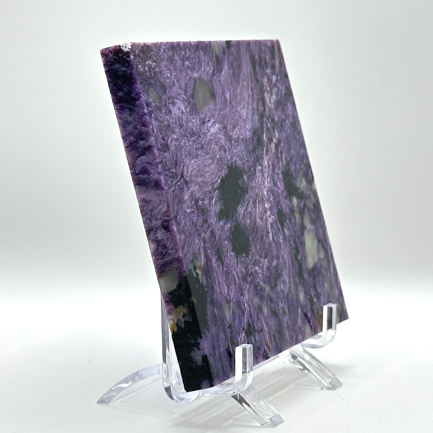Natural Polished Charoite Slab - Gem Avenue