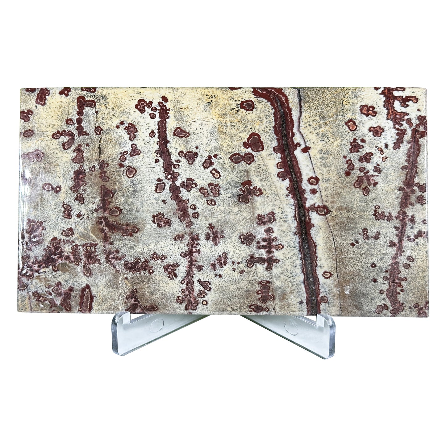 Natural Polished Picture Jasper Slab - Gem Avenue Retail