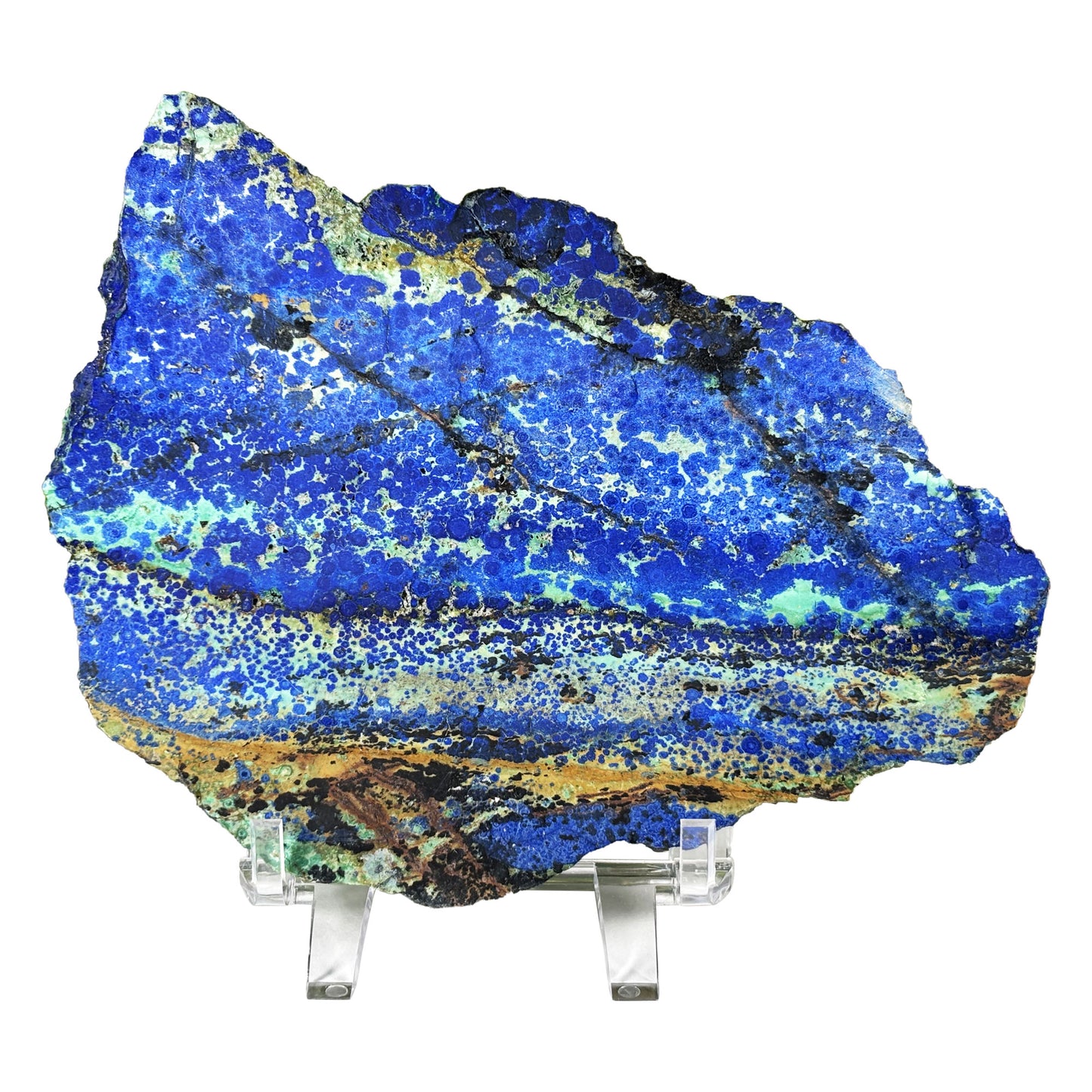 Azurite Malachite Crystal Gemstone Slab - Gem Avenue Retail