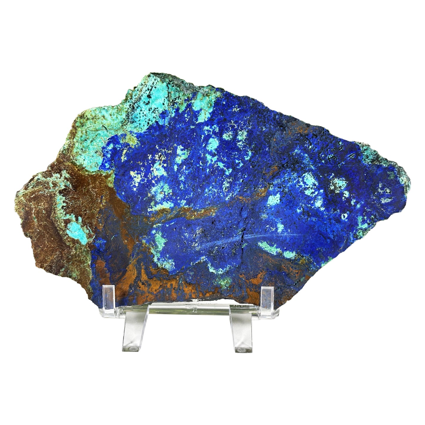 Azurite Malachite Crystal Slab - Gem Avenue Retail