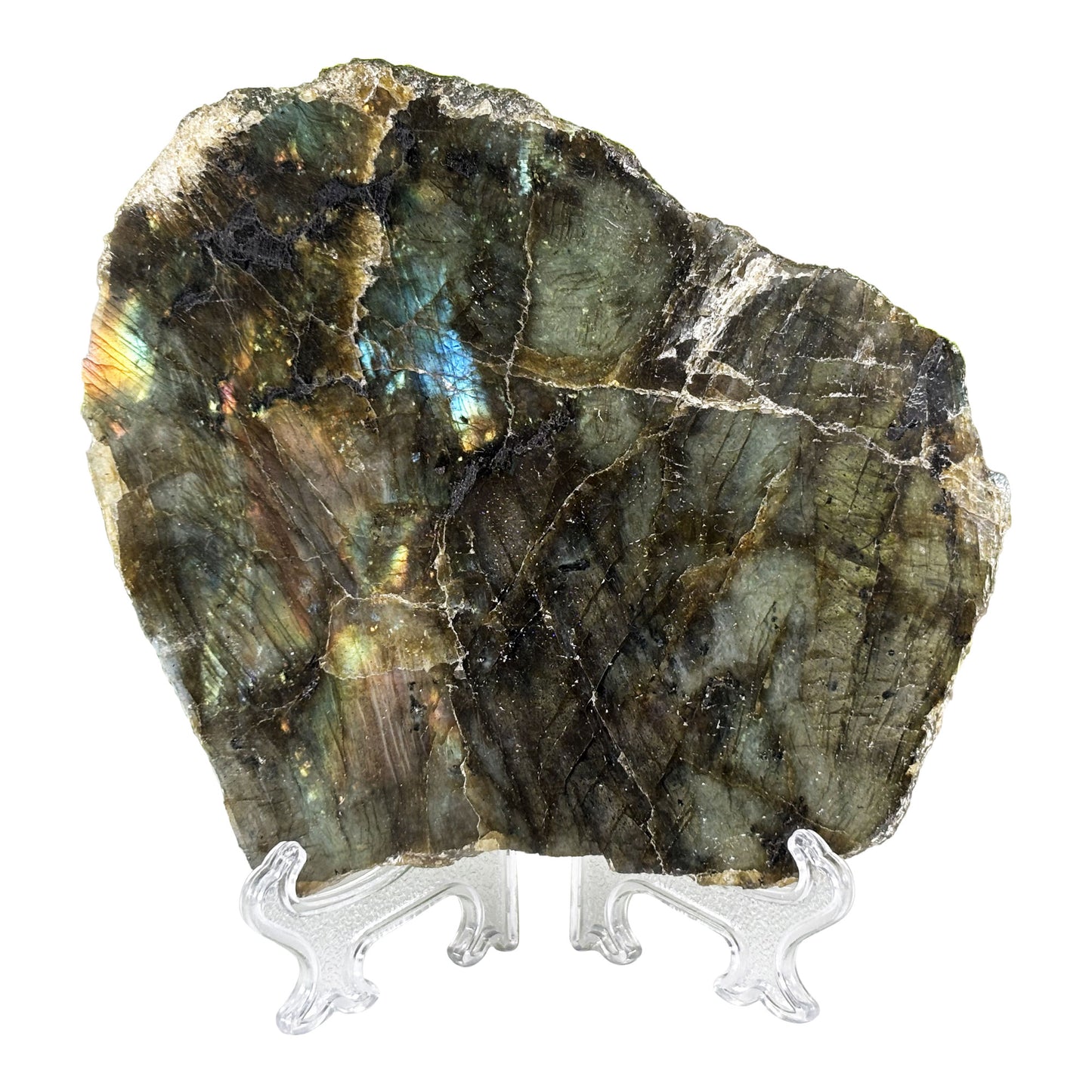 Labradorite Crystal Gemstone Slab - Gem Avenue Retail