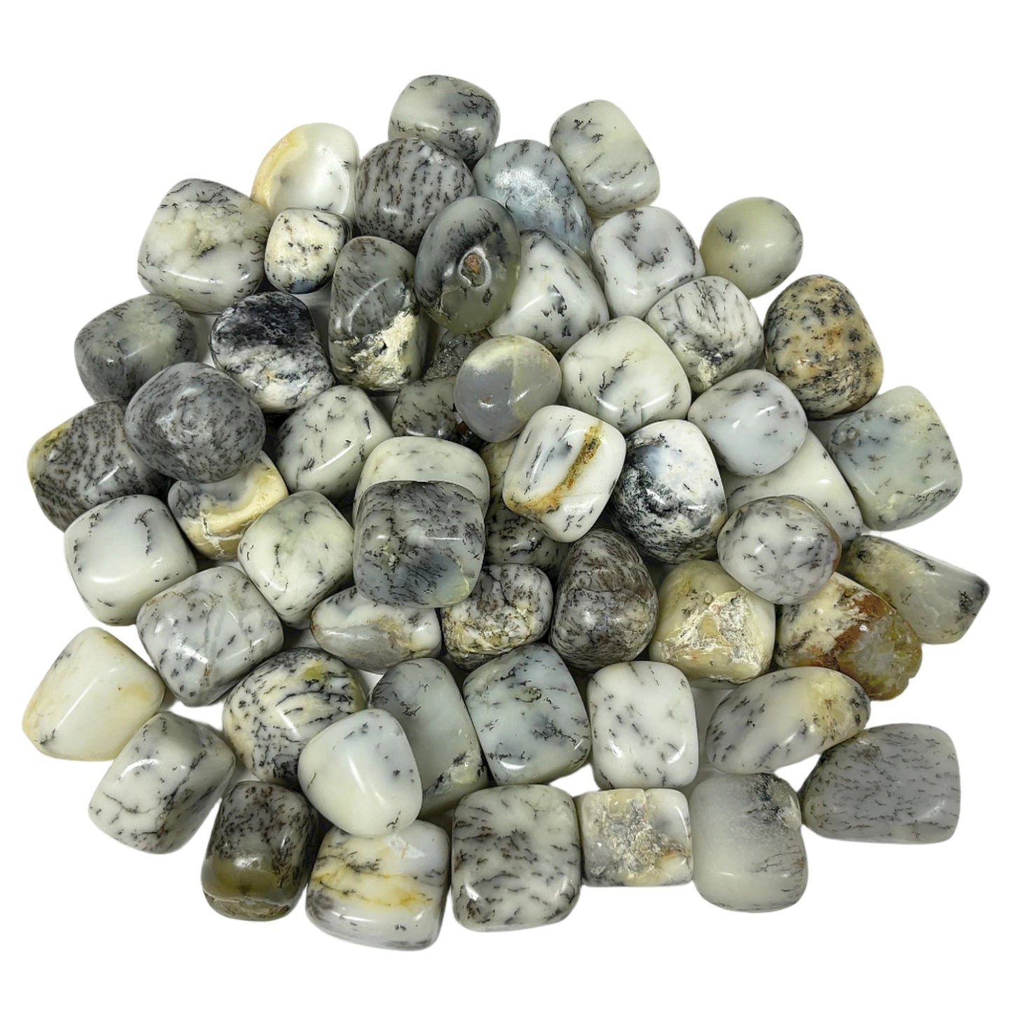 Polished Dendritic Agate Gemstone Tumbled Stone - Gem Avenue