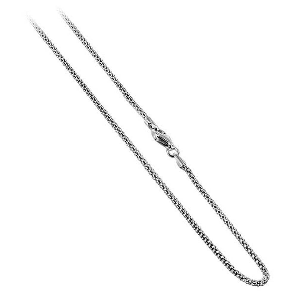 Italian 925 Sterling Silver Popcorn Chain Necklace - Gem Avenue