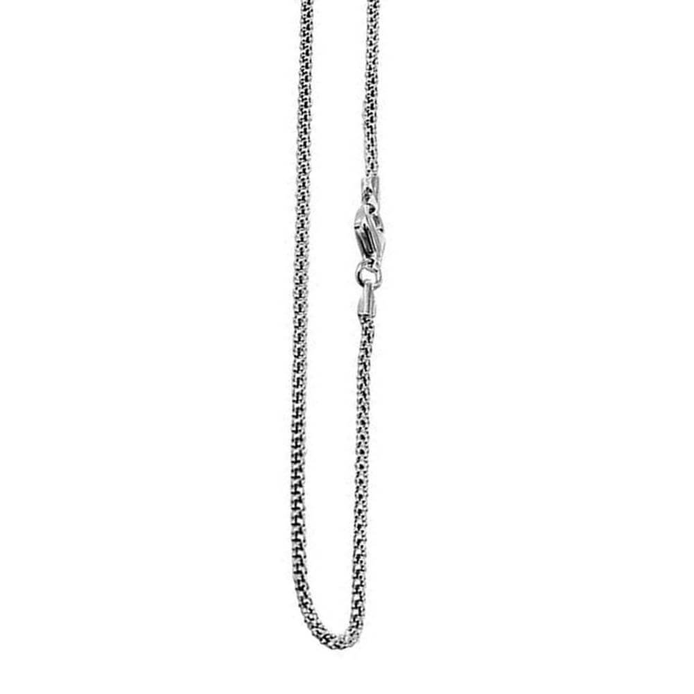 Italian 925 Sterling Silver Popcorn Chain Necklace - Gem Avenue