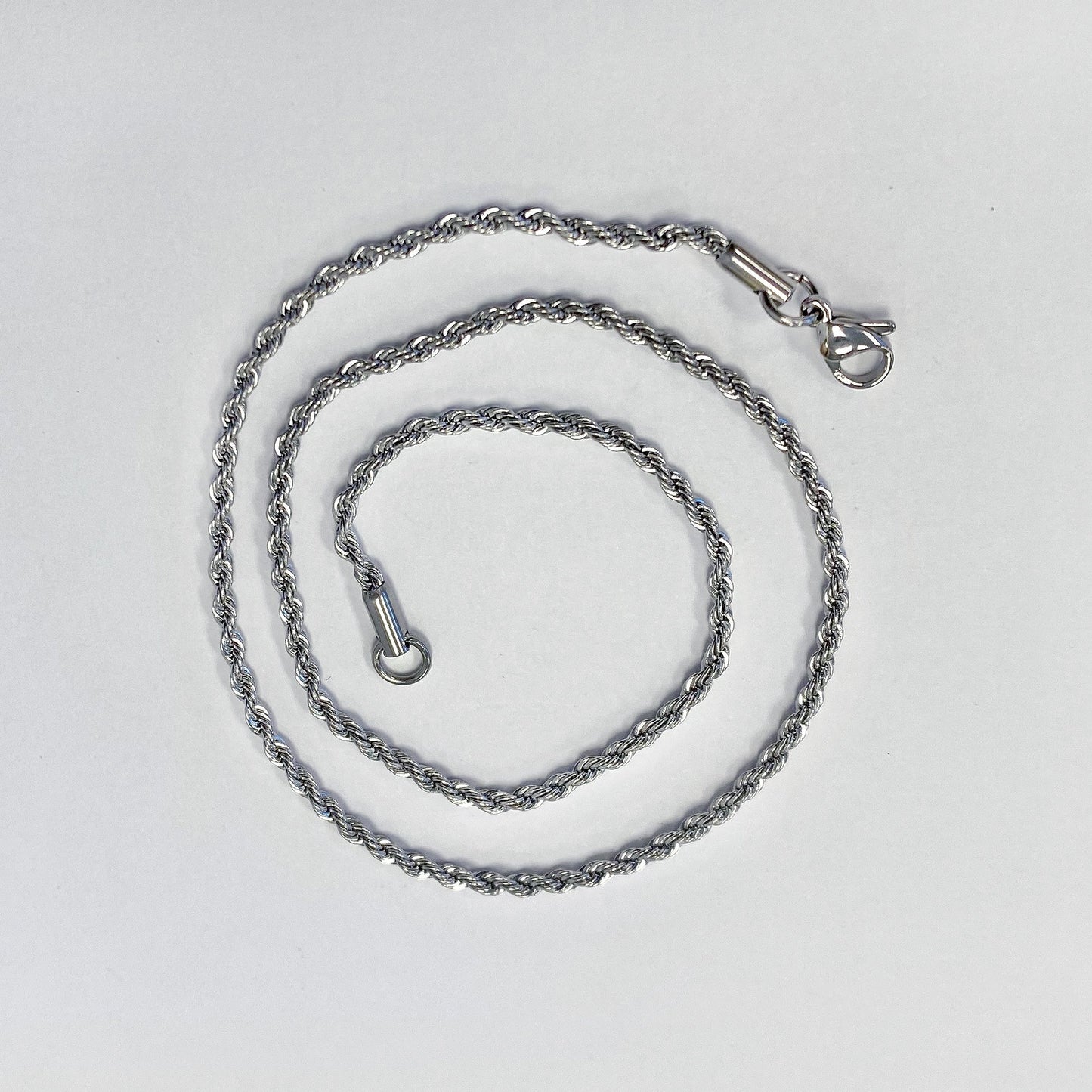 Stainless Steel wide Rope Chain Necklace - Gem Avenue