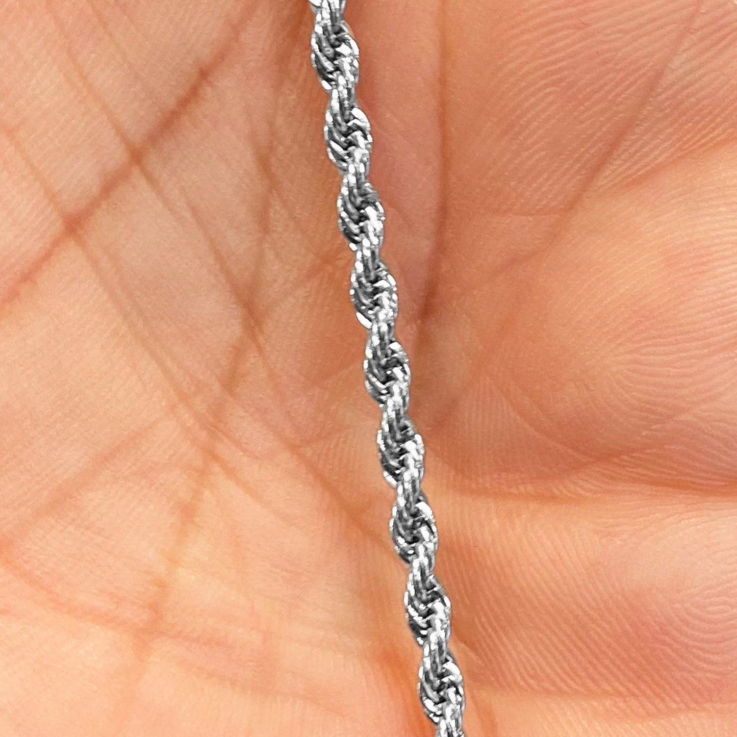 Stainless Steel wide Rope Chain Necklace - Gem Avenue