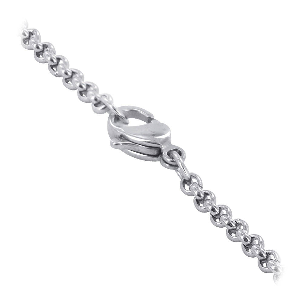 Stainless Steel wide Rolo Chain Necklace - Gem Avenue