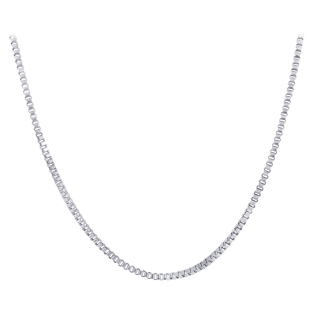 Stainless Steel wide Box Chain Necklace - Gem Avenue