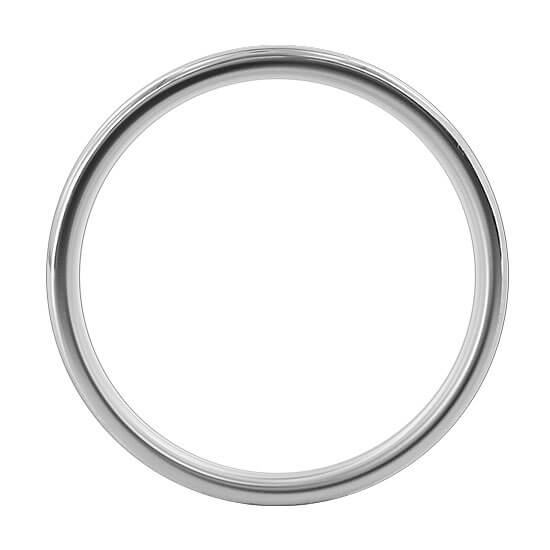 Stainless Steel 2mm Plain Comfort Fit Wedding Band Ring