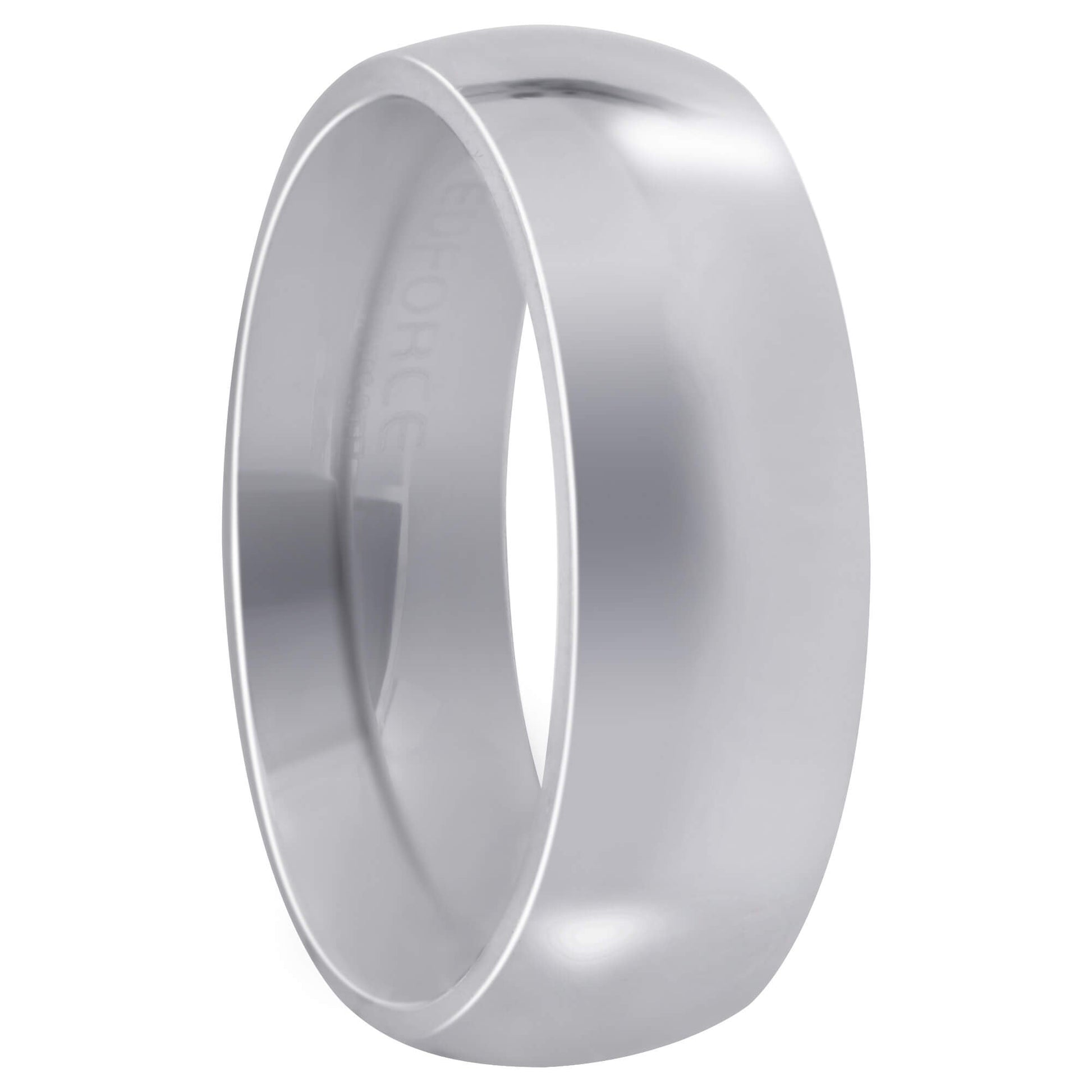 Men's Stainless Steel Plain Comfort Fit 7mm Wedding Band - Gem Avenue