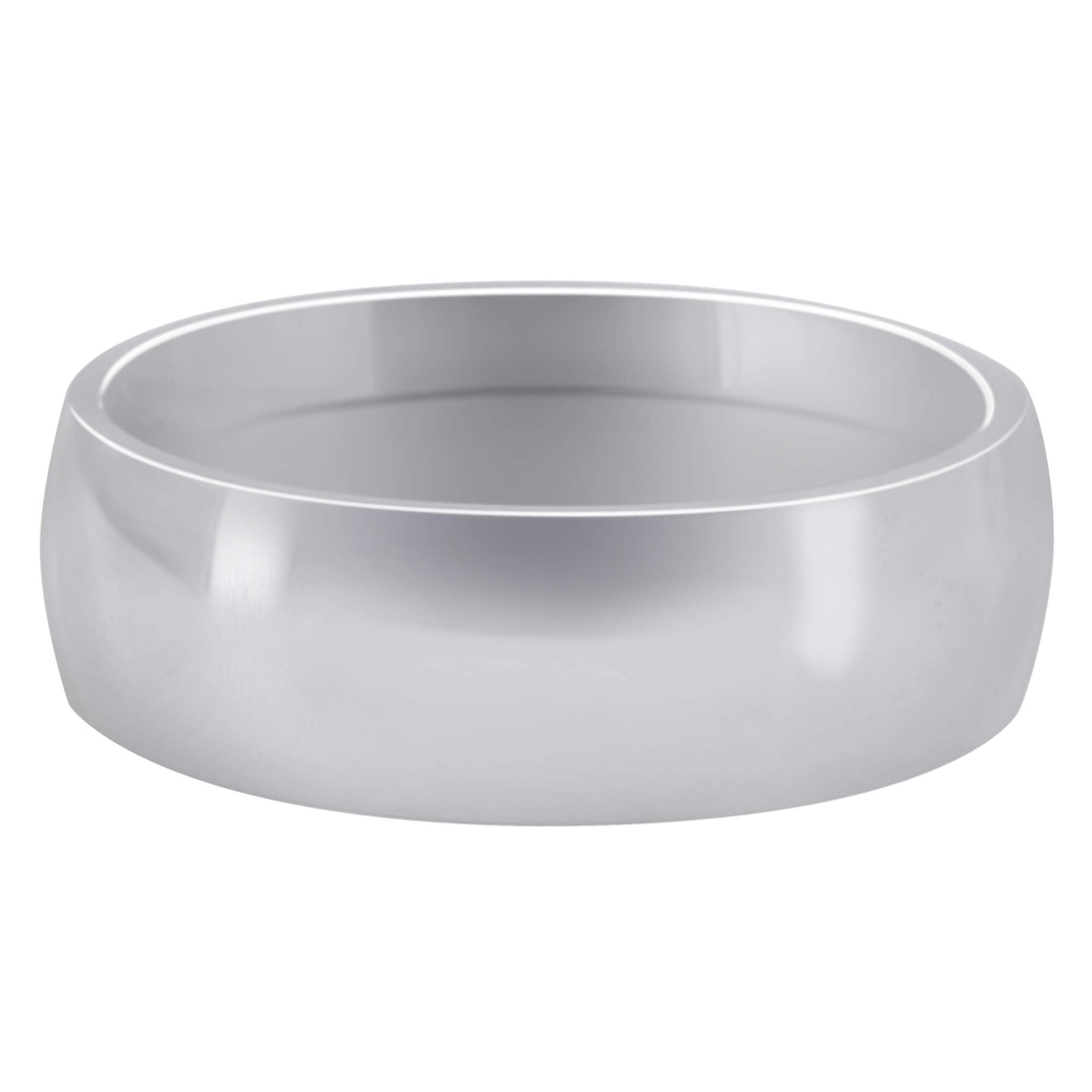 Men's Stainless Steel Plain Comfort Fit 7mm Wedding Band - Gem Avenue