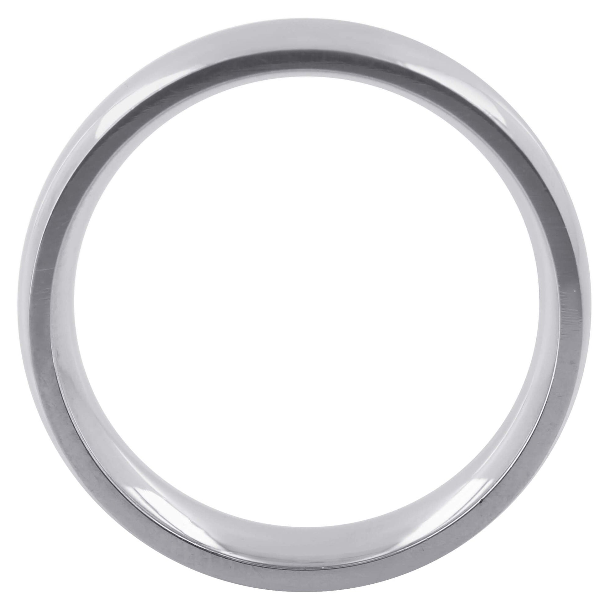 Men's Stainless Steel Plain Comfort Fit 7mm Wedding Band - Gem Avenue