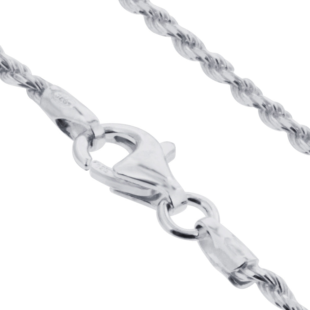 925 Sterling Silver Lobster Clasp Rope Foot Chain Anklet Ankle Bracelets - Gem Avenue