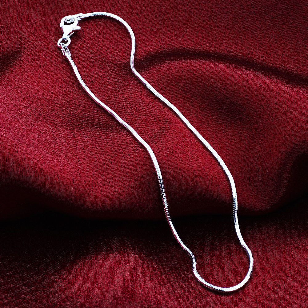 925 Sterling Silver Lobster Clasp Snake Foot Chain Anklet Ankle Bracelet - Gem Avenue
