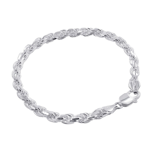 925 Sterling Silver Foot Rope Chain Anklet Ankle Bracelets - Gem Avenue