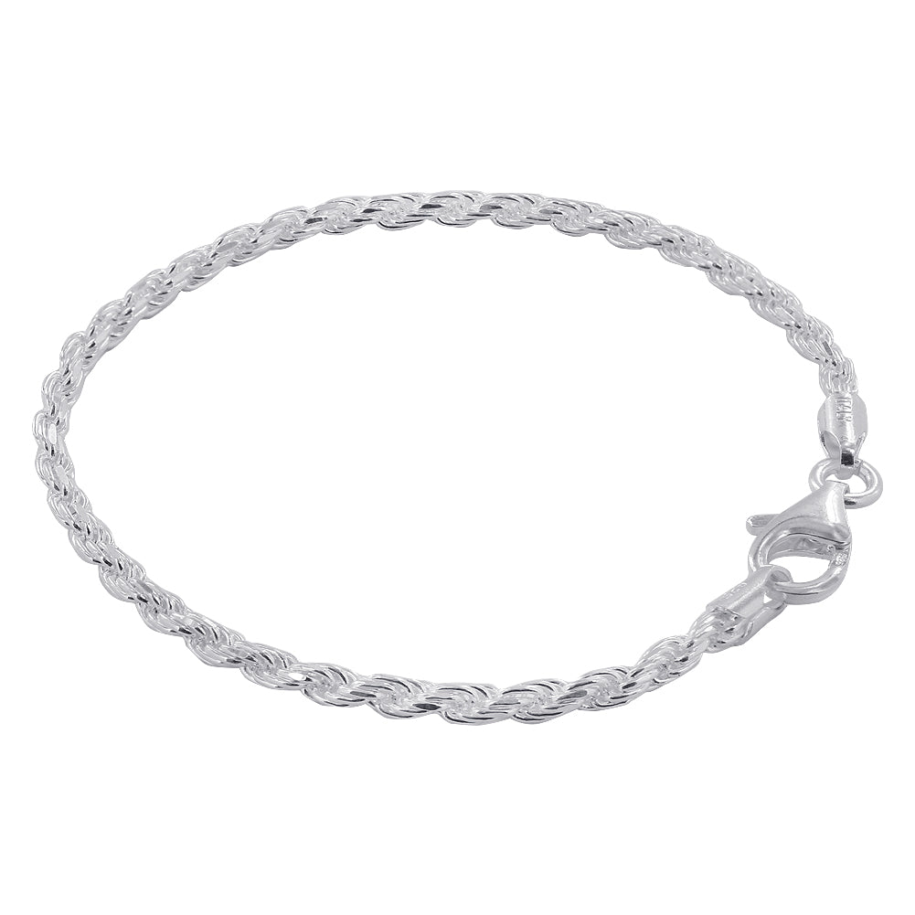 925 Sterling Silver Faceted Cut Foot Chain Anklet Ankle Bracelets - Gem Avenue