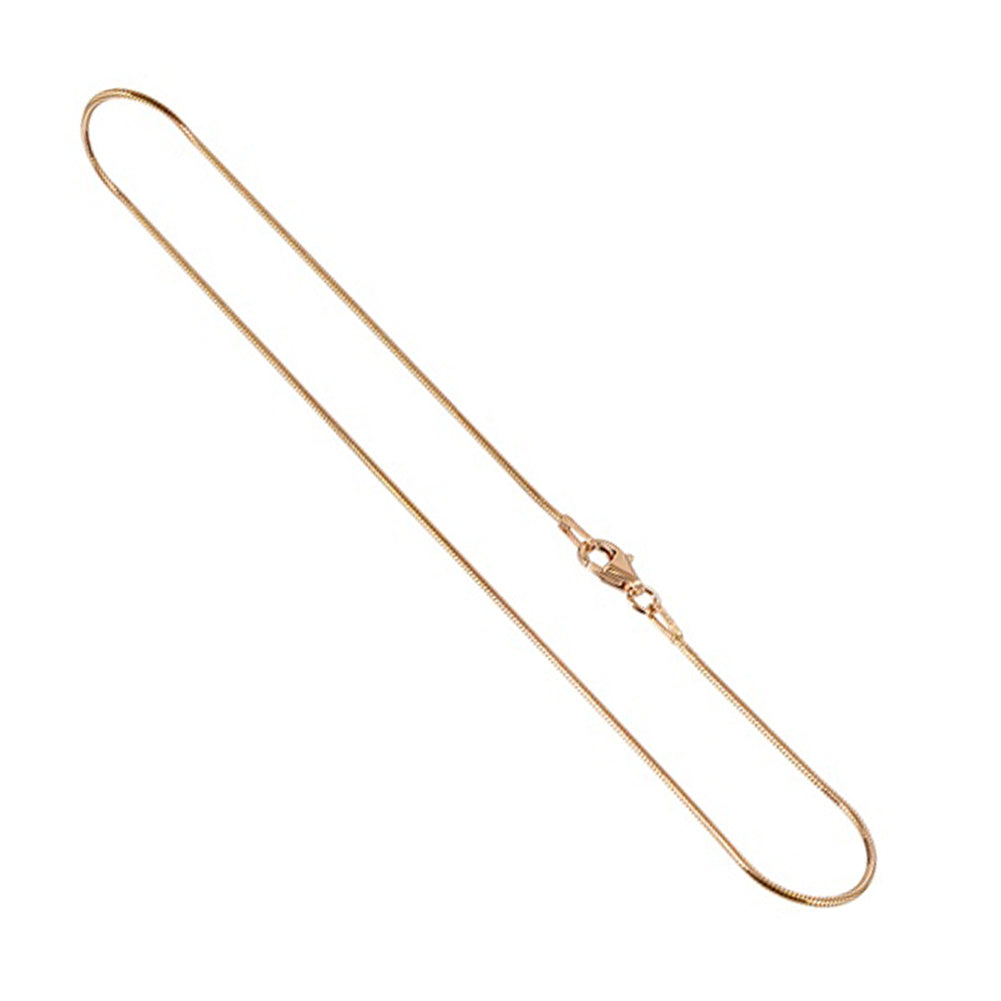 14k Rose Gold Vermeil Snake Chain Anklet Bracelet