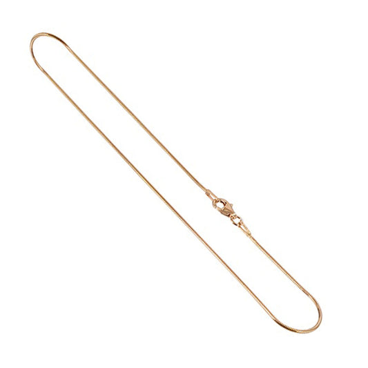 14k Rose Gold Vermeil Snake Chain Anklet Bracelet