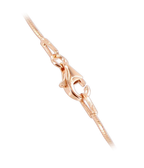 14k Rose Gold Diamond-cut Snake Foot Chain Anklet Ankle Bracelets