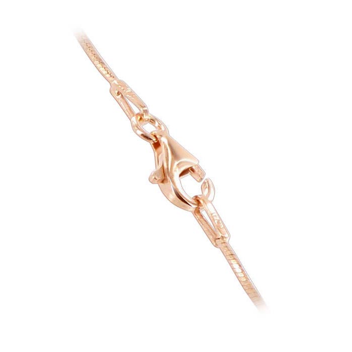 14k Rose Vermeil Diamond-cut Snake Chain Bracelets - Gem Avenue