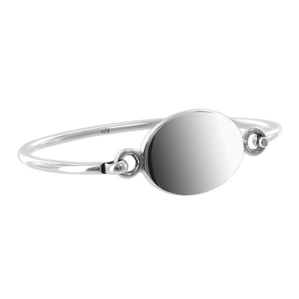 Engravable 925 Sterling Silver Bangle Bracelet - Gem Avenue