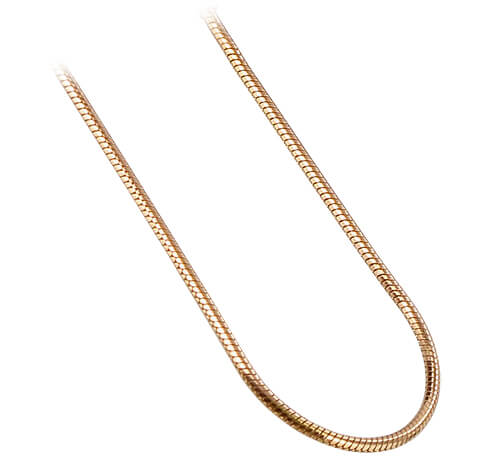 14k Rose Gold Snake Chain Vermeil Necklace - Gem Avenue