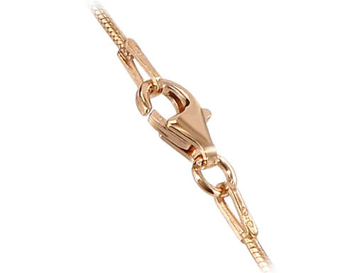 14k Rose Gold Snake Chain Vermeil Necklace - Gem Avenue