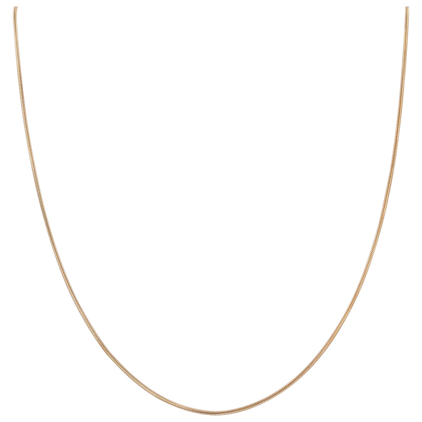 14k Rose Gold Snake Chain Vermeil Necklace - Gem Avenue