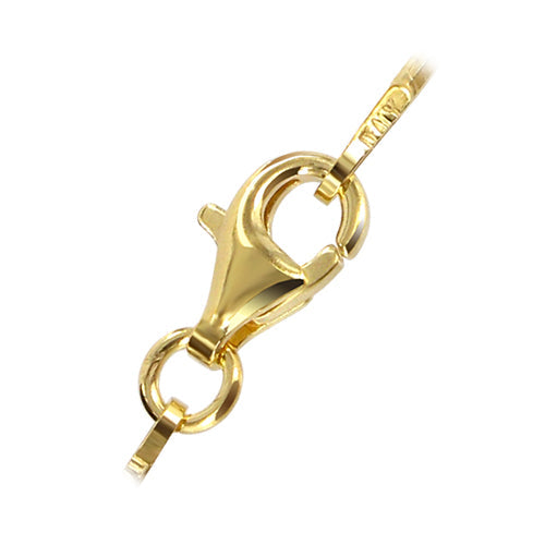 14k Gold Over 925 Sterling Silver 1mm Snake Chain Vermeil Necklace